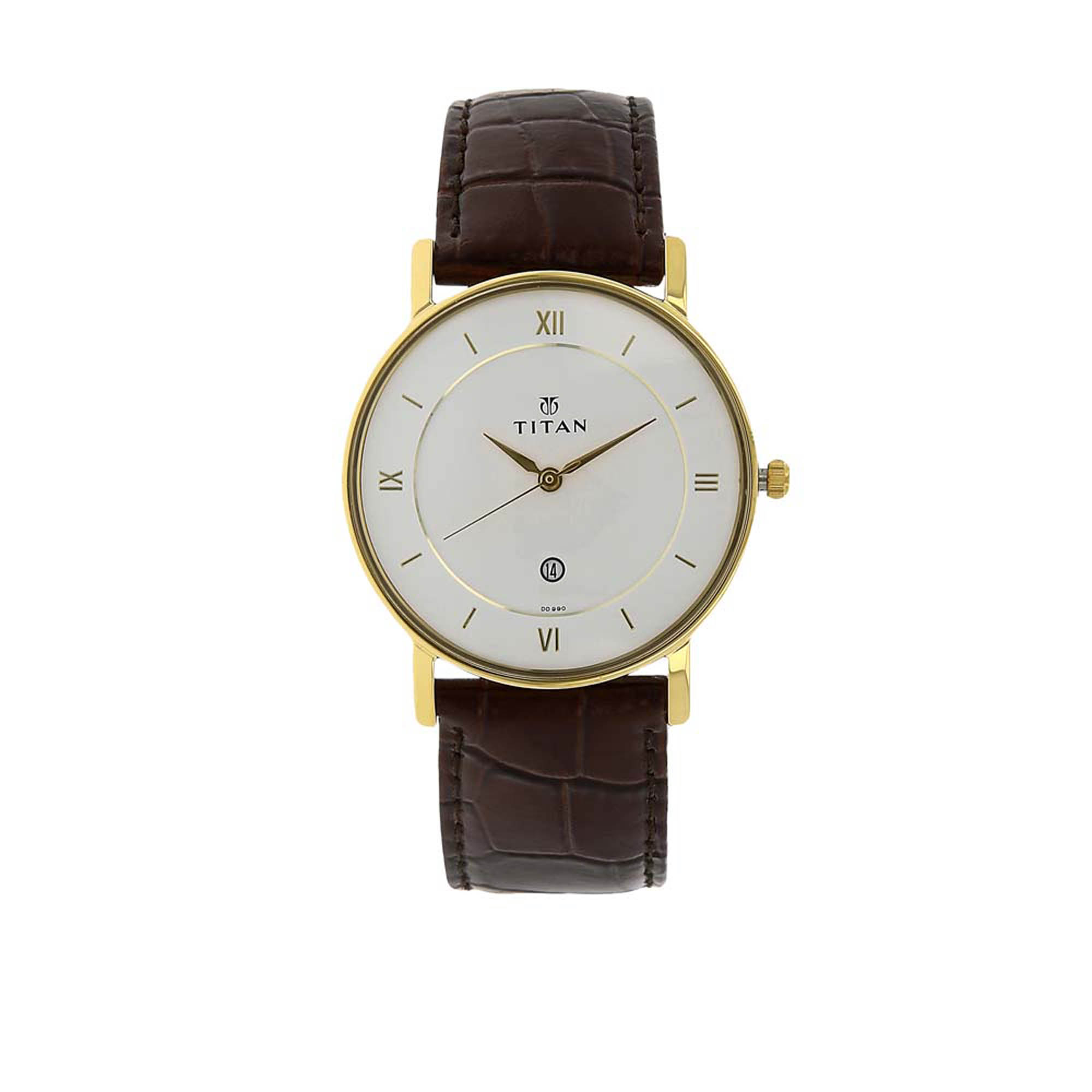 Picture of White Dial Leather Strap Watch