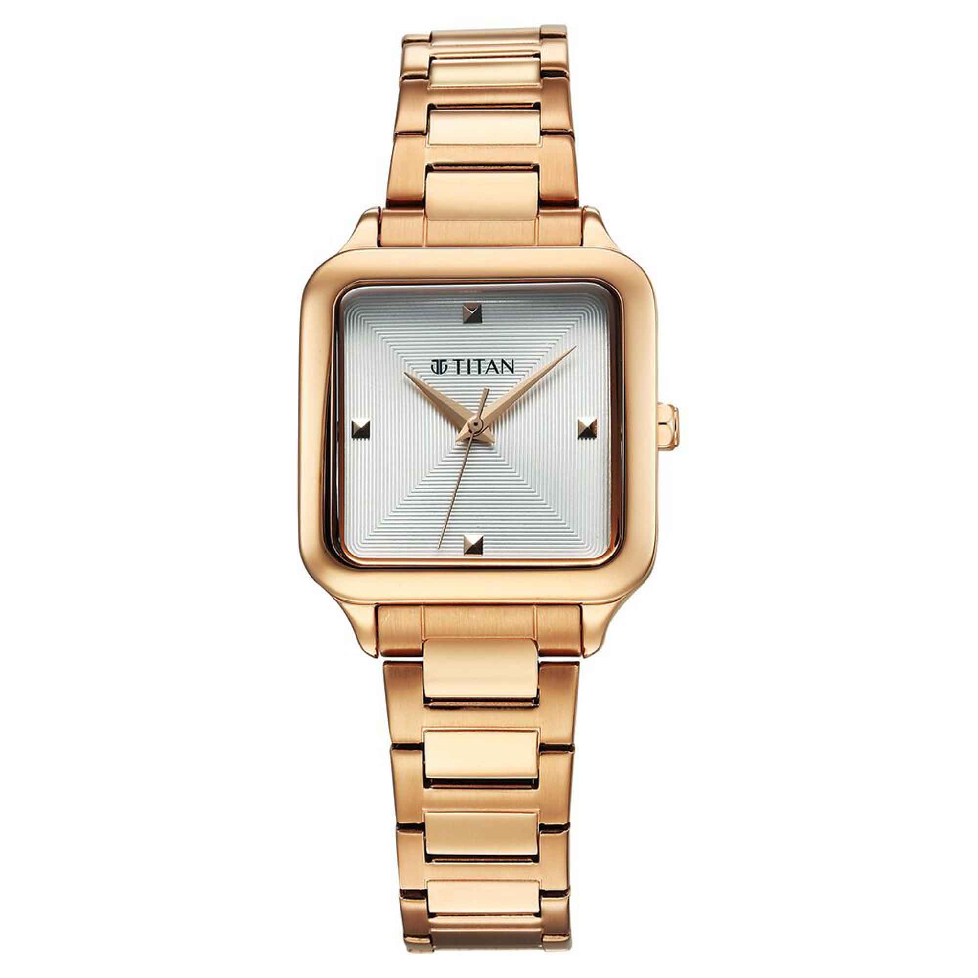 Picture of Titan Horizon Quartz Analog White Dial Stainless Steel Strap Watch For Women