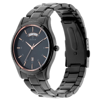 Picture of Black Dial Stainless Steel Strap Watch