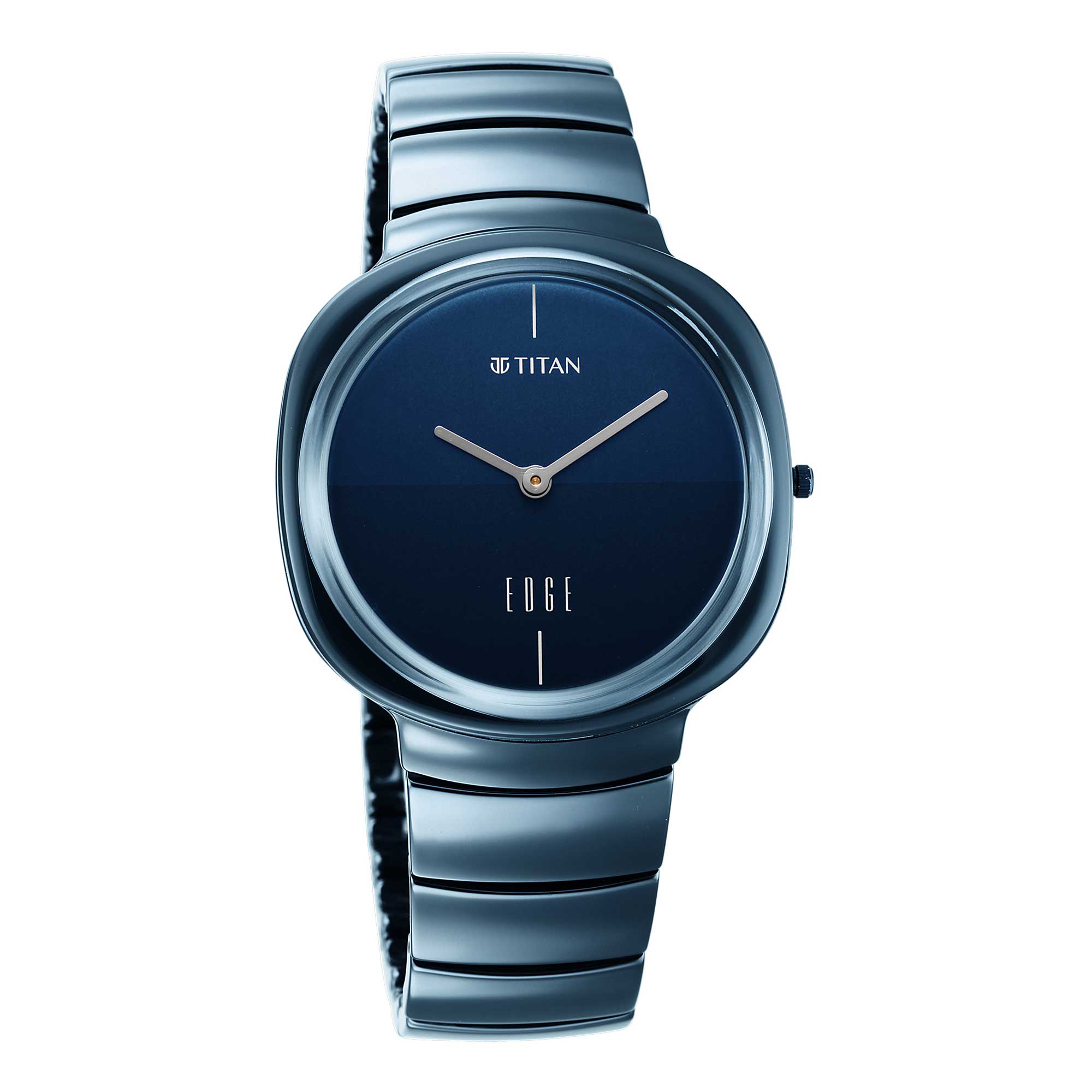 Picture of Titan Edge Squircle Blue Dial Ceramic Strap Watch for Men