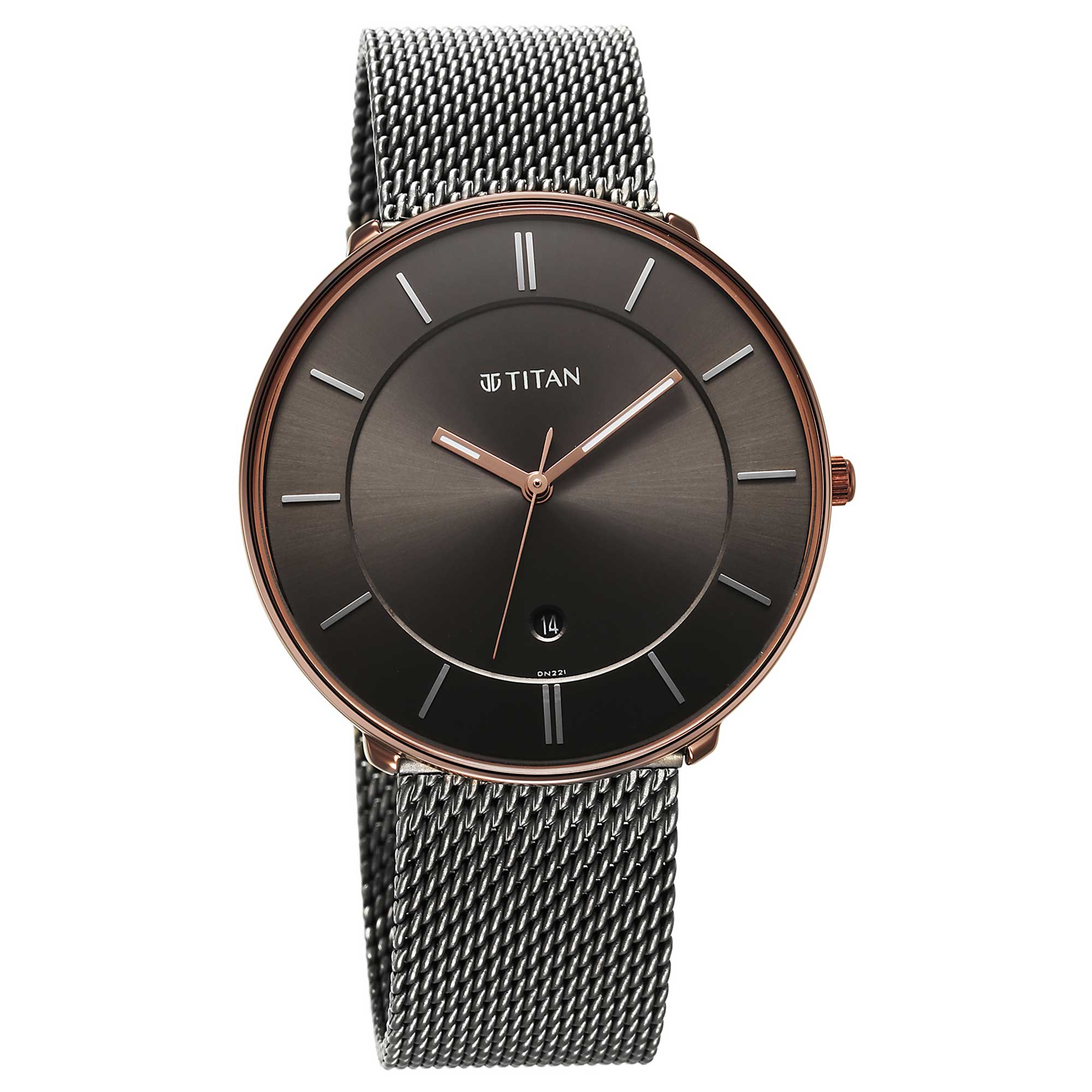 Picture of Noir Anthracite Dial Metal Strap Watch