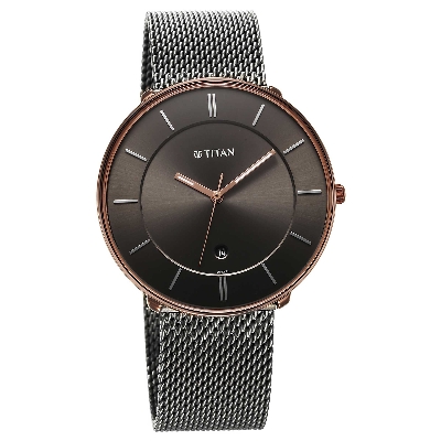 Picture of Noir Anthracite Dial Metal Strap Watch