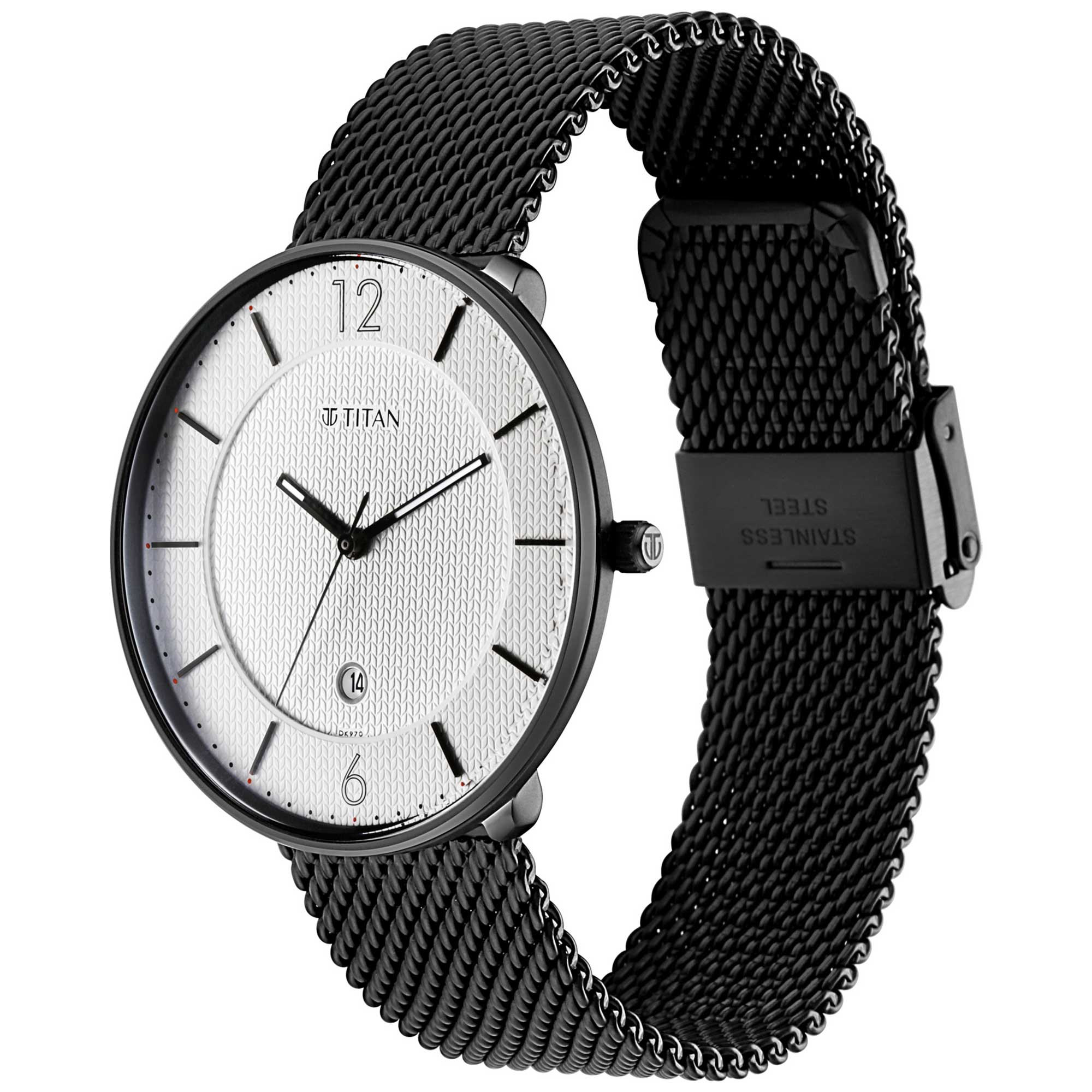 Picture of Workwear Watch with White Dial & Stainless Steel Strap