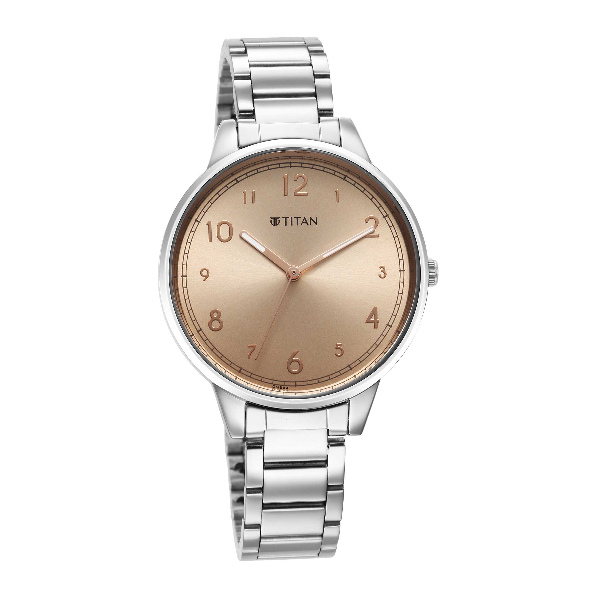Picture of Titan 2648Sm08 Rose Gold Urban Rose Gold Dial Analog Metal Strap Watch
