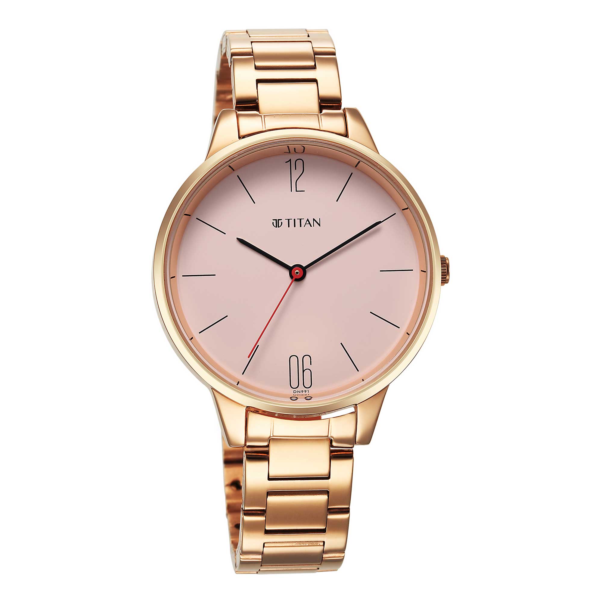 Picture of Titan Quartz Analog Rose Gold Dial Watch for Women