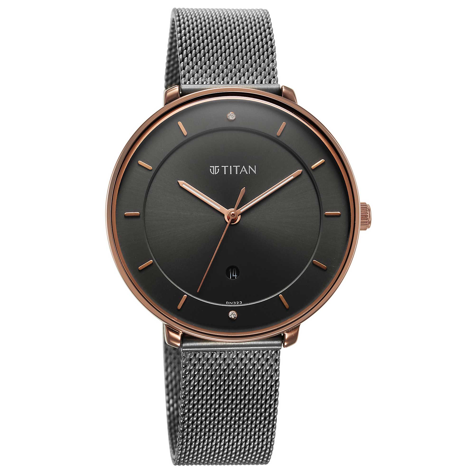 Picture of Noir Anthracite Dial Metal Strap Watch