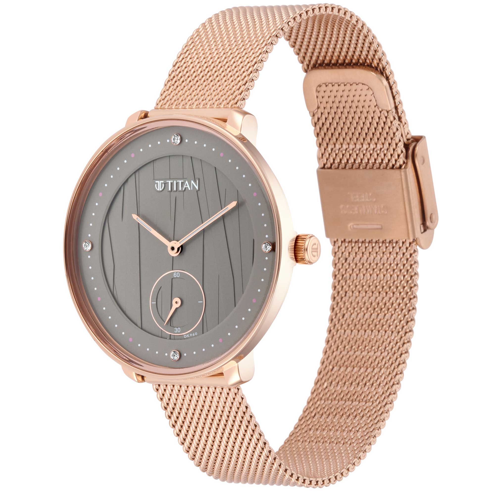 Picture of Workwear Watch with Black Dial & Stainless Steel Strap