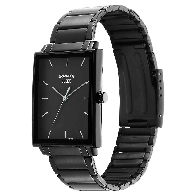 Picture of Sleek Black Dial Analog Watch for Men