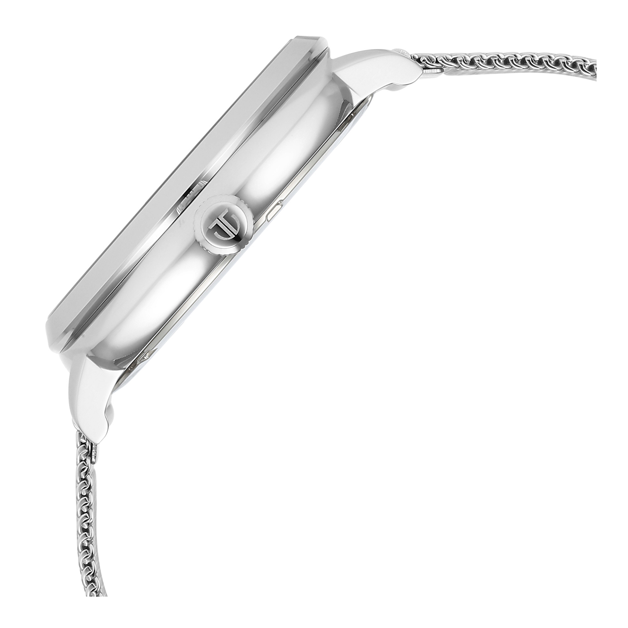 Picture of Titan Classique Suave Quartz Green Dial Silver Stainless Steel Mesh Strap Watch for Men