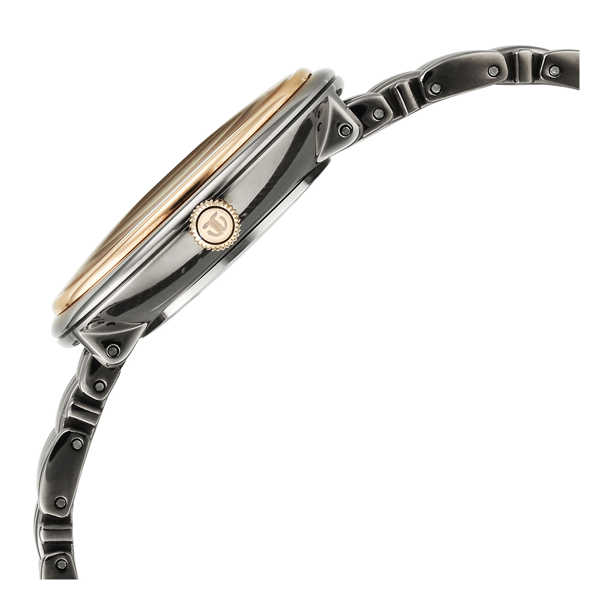 Picture of Titan Aura Quartz Analog Titanium Mother of Pearl Dial Titanium Stainless Steel Strap Watch for Women