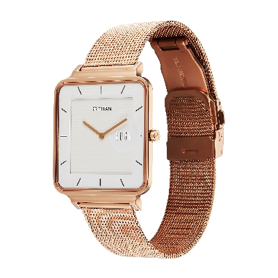 Picture of Titan Edge Quad Quartz Analog White Dial With Rose Gold Stainless Steel Strap Watch For Men