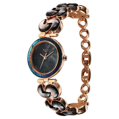 Picture of Titan MOP Round Dial Rose Gold Strap Watch For LAD