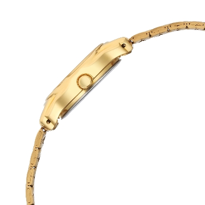 Picture of Titan Women's Watch Analog Beige Dial With Gold Stainless Steel Band