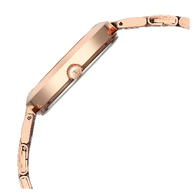 Picture of Titan Workwear Quartz Analog Beige Dial Rose Gold Stainless Steel Strap Watch for Women
