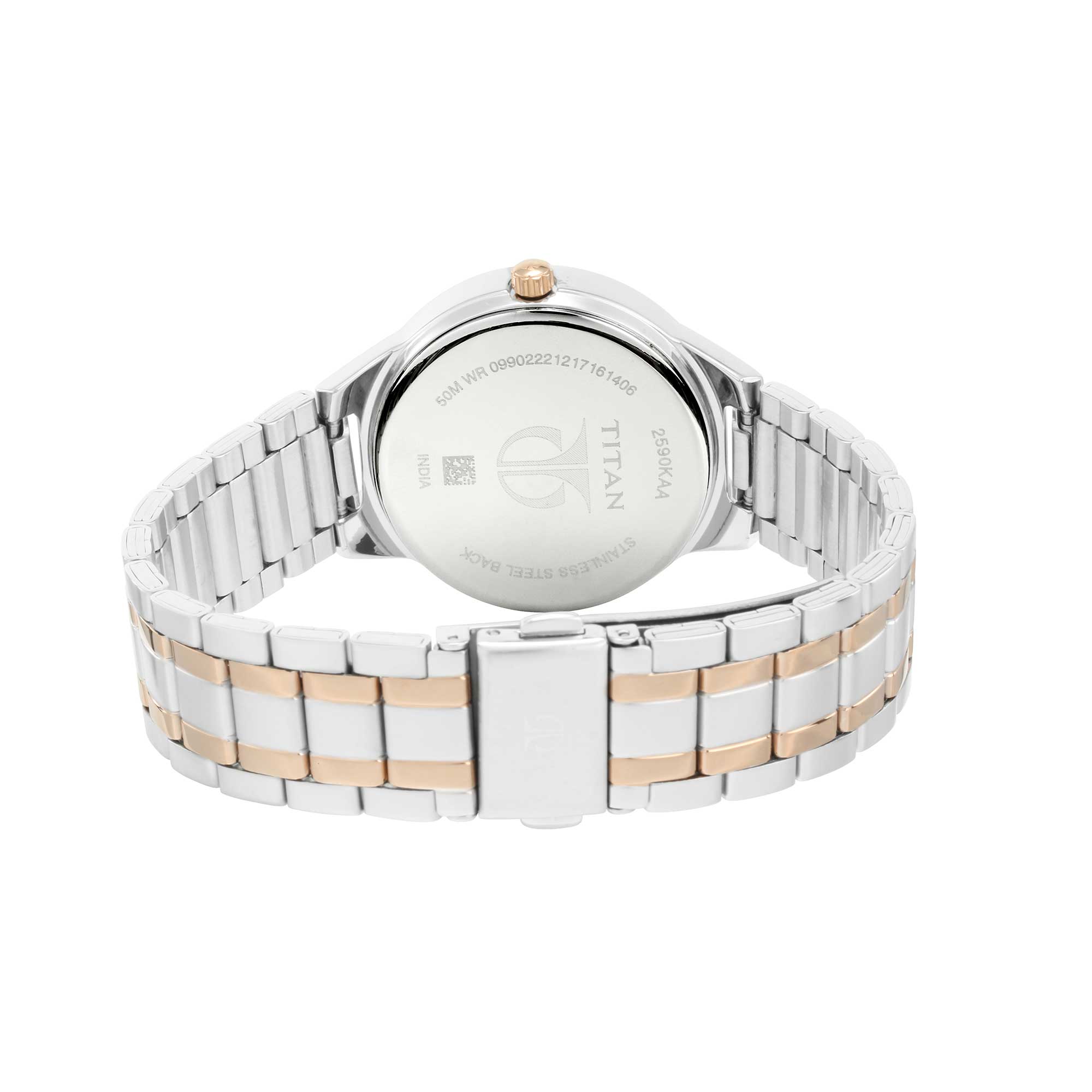 Picture of Titan Neo Black Dial Analog Moon Phase Watch for Women