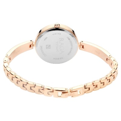 Picture of Raga Viva Rose Gold Dial Metal Strap Watch
