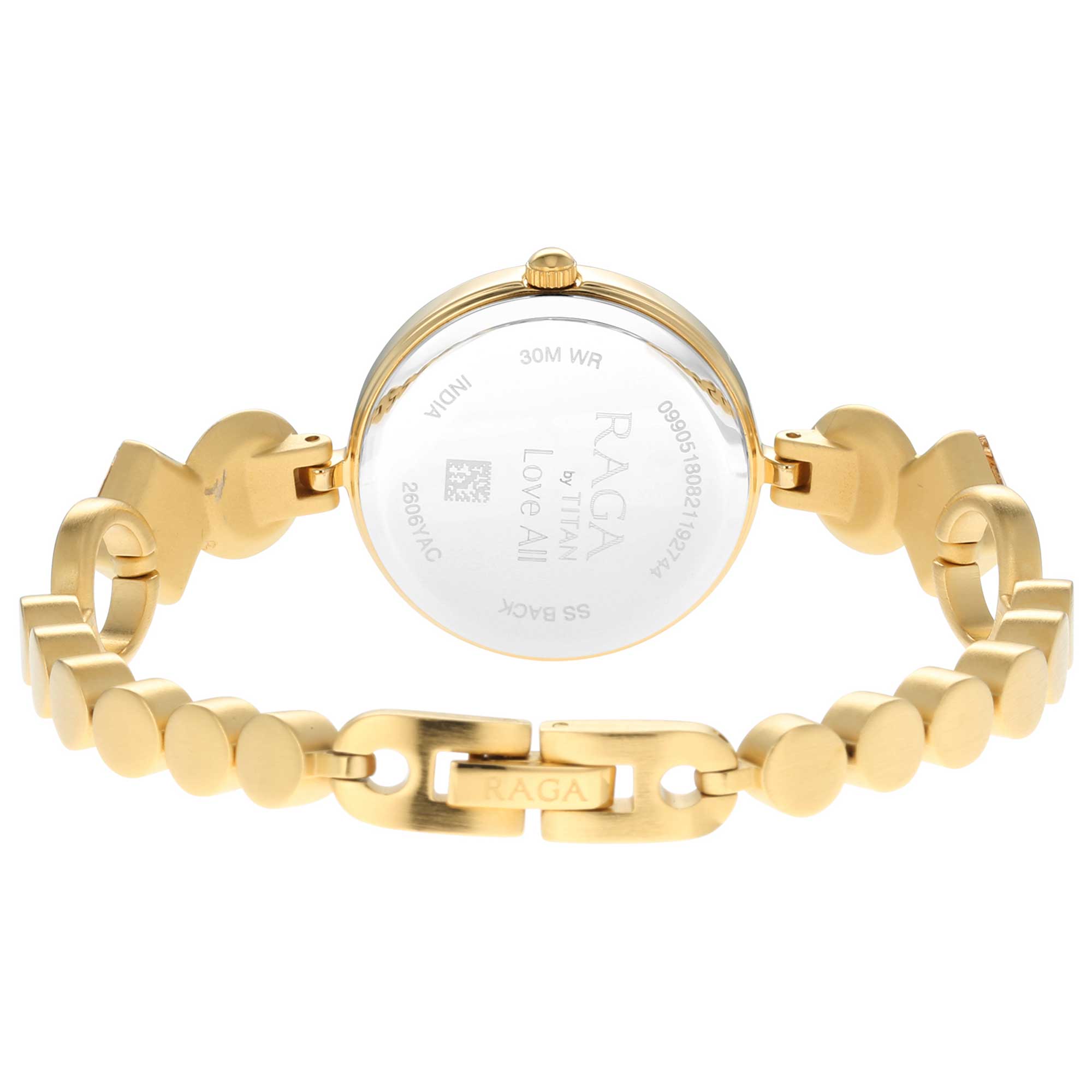 Picture of Love All Watch with Champagne Dial & Brass Strap