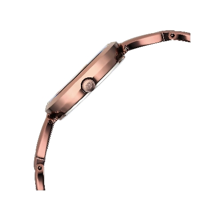 Picture of Titan Raga Viva Quartz Analog with Date Rose Gold Dial Brown Metal Strap Watch for Women