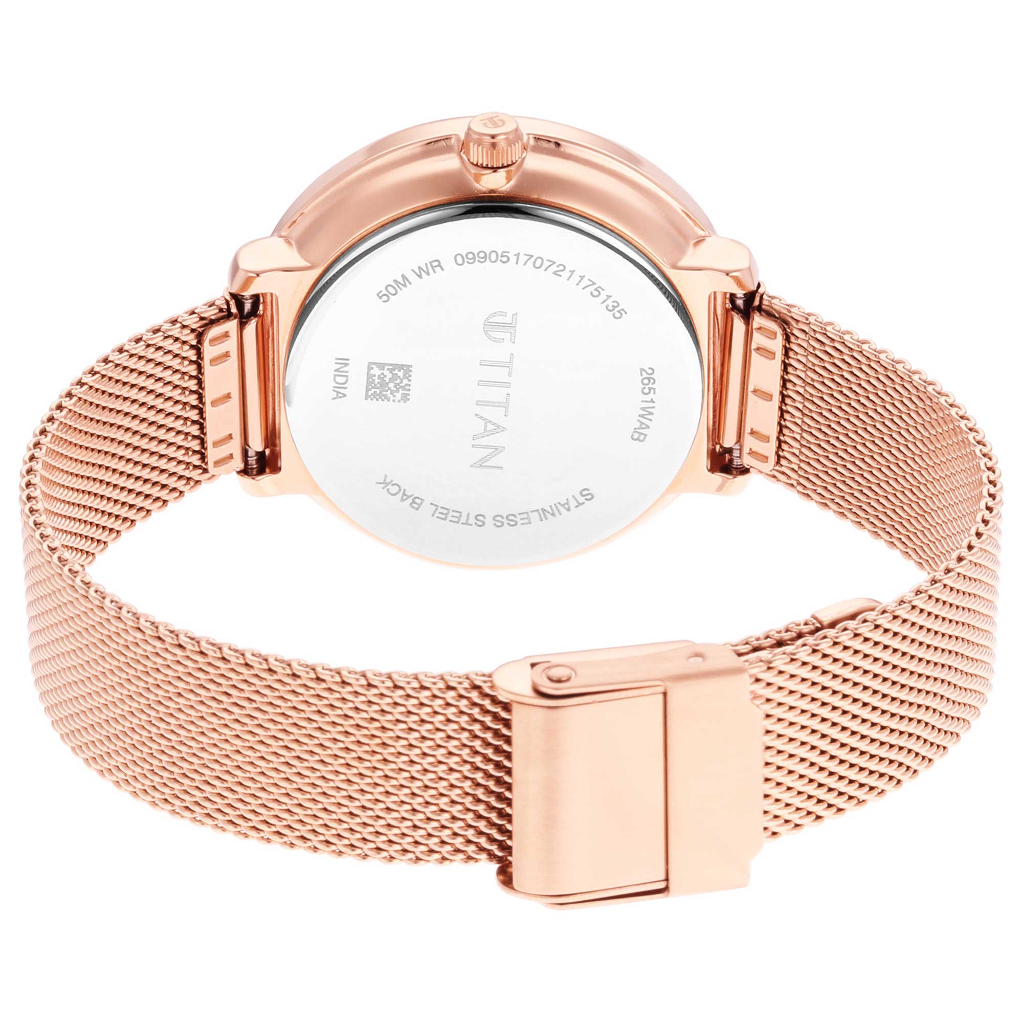 Picture of Workwear Silver Dial Rose Gold Stainless Steel Strap Watch