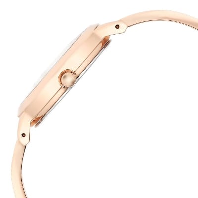 Picture of Titan Raga Memoirs Quartz Analog White Dial With Rose Gold Color Metal Strap Watch For Women