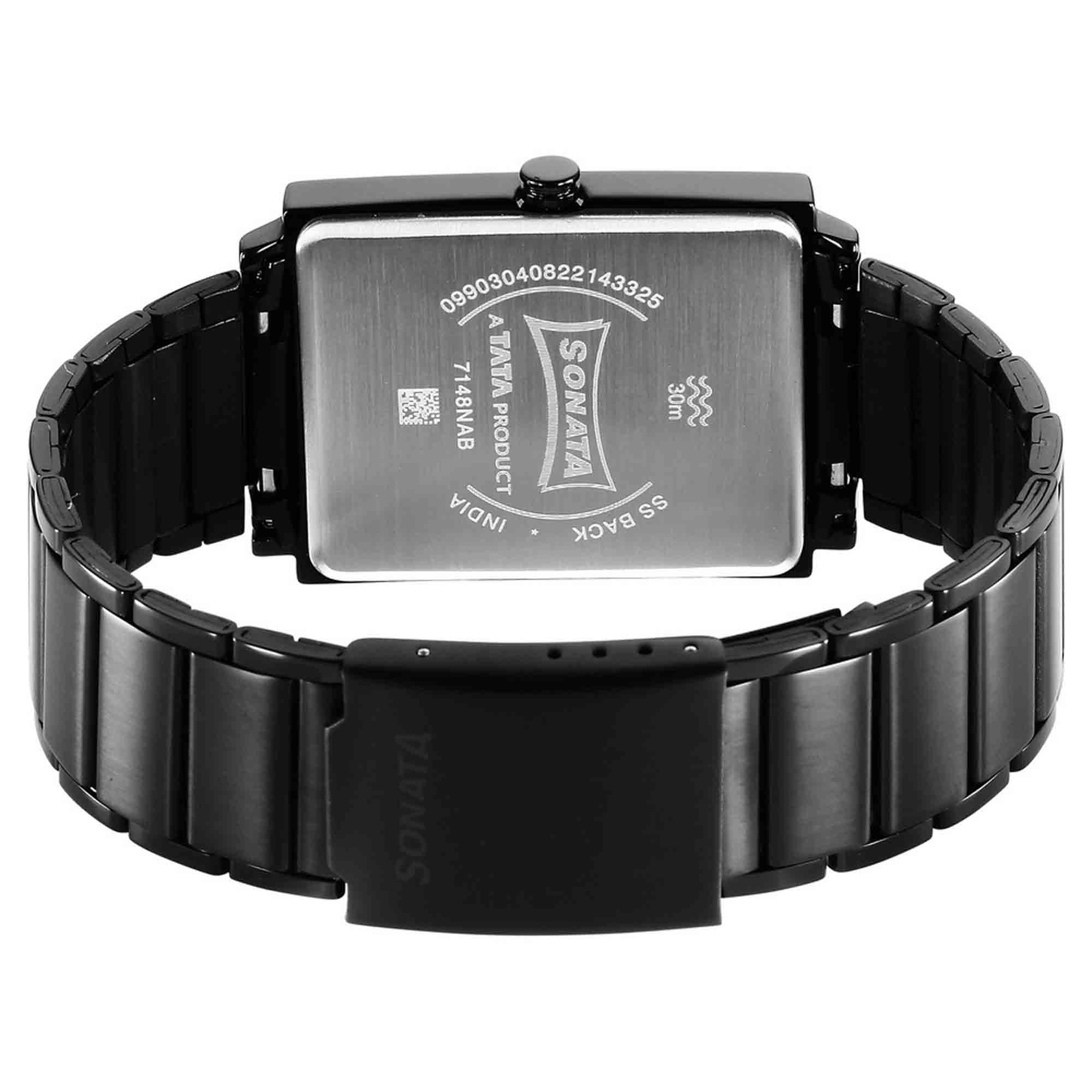 Picture of Sleek Black Dial Analog Watch for Men
