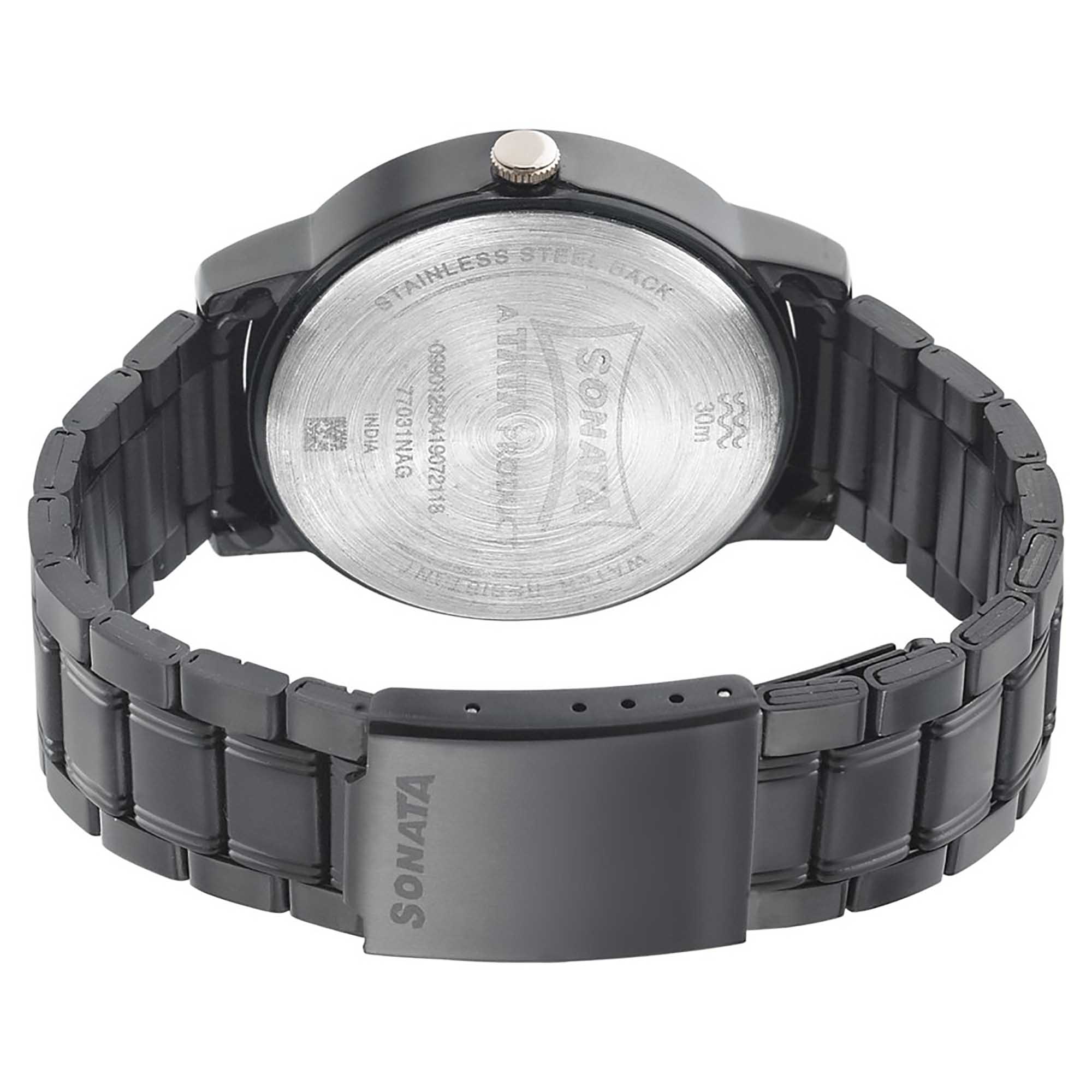 Picture of Beyond Gold Black Dial Metal Strap Watch