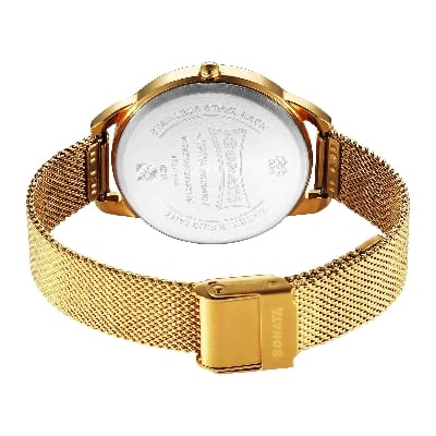 Picture of Sonata Wedding Quartz Analog Rose Gold Dial Stainless Steel Strap Watch for Women