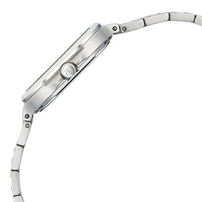 Picture of Titan Slim Square Quartz Analog with Date Blue Dial With Silver Color Stainless Steel Strap Watch For Women