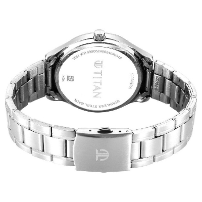 Picture of Titan Palette Of Time Quartz Analog with Date Yellow Dial Stainless Steel Strap Watch For Men