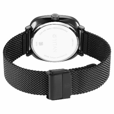 Picture of Titan Neo Curve Quartz Multifunction Anthracite Dial Black Stainless Steel Strap Watch for Men