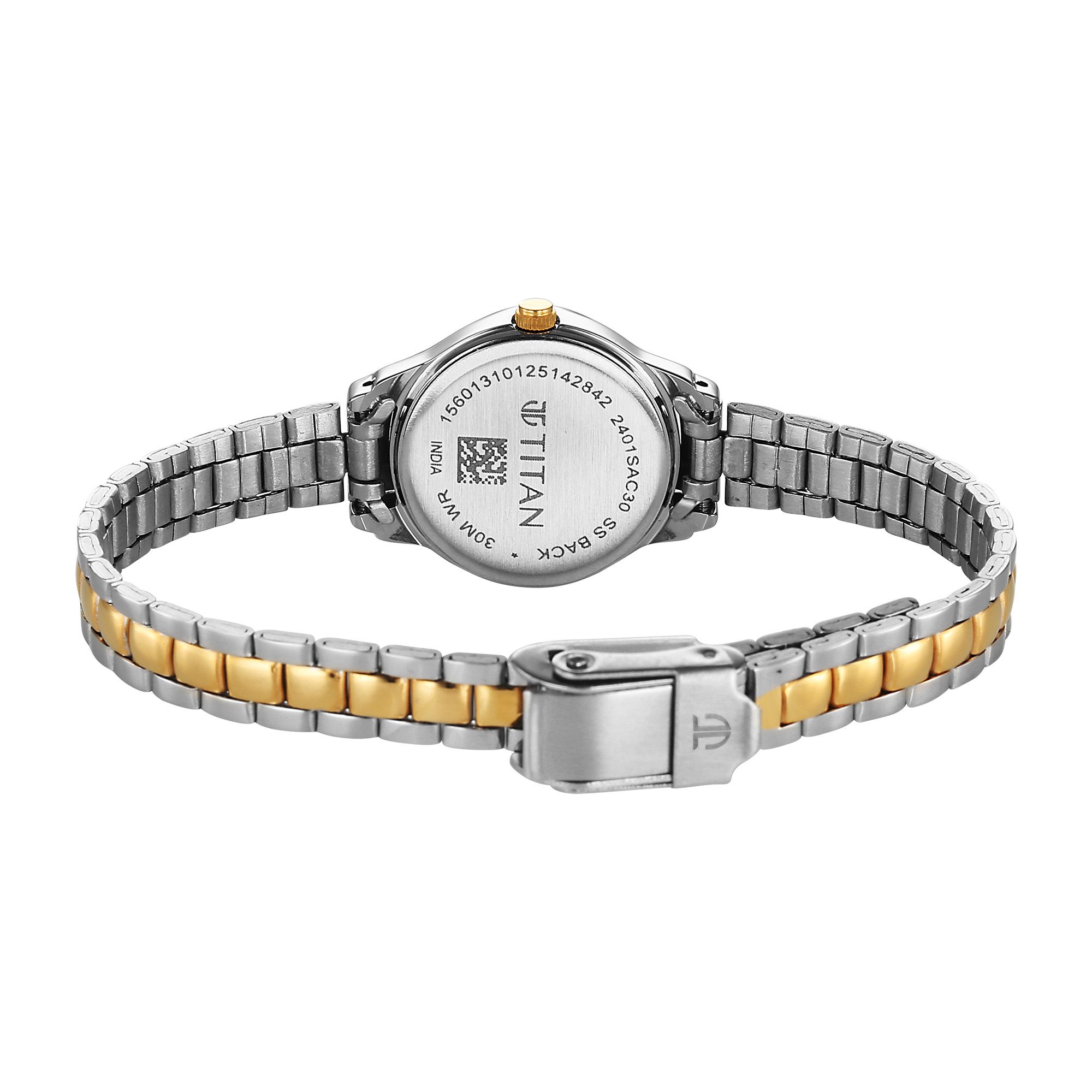 Picture of Titan Karishma Silver Dial Dual Tone Stainless Steel Analog Watch