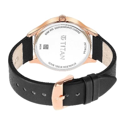 Picture of Neo Workdays Black Dial Leather Strap Watch