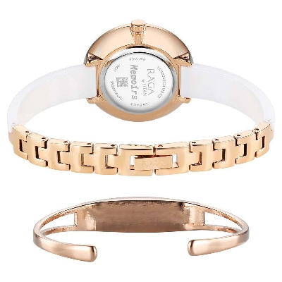 Picture of Titan Raga Memoirs Quartz Analog Mother Of Pearl Dial With White Ceramic Strap Watch For Women