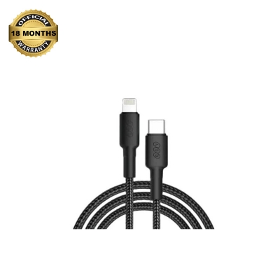 Picture of QCY DC08 30W Quick Charge PD Type-C Lightning Cable-Black
