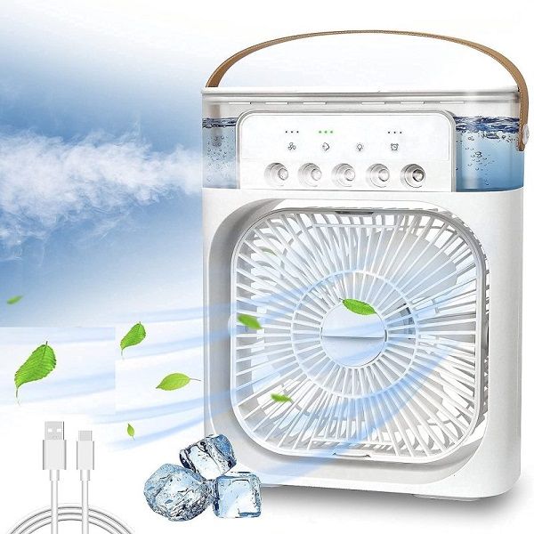 Picture of 🔌 Rechargeable Air Cooler with USB Power Supply | MNK SHOP (Black)