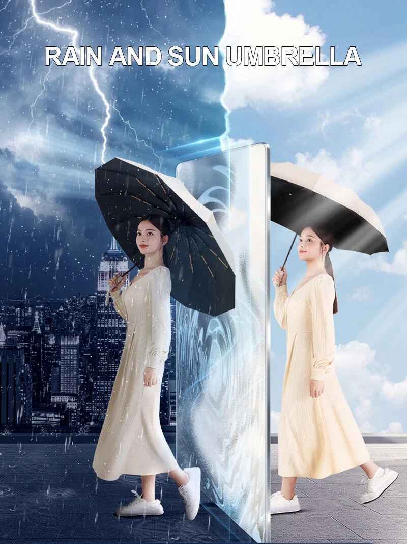 Picture of BMW Rain Defender Umbrella 12 Shik | MNK SHOP (Maroon)