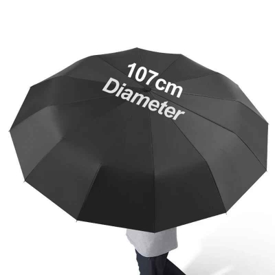 Picture of BMW Modern Look Folding Rain Umbrella | MNK SHOP (Black)