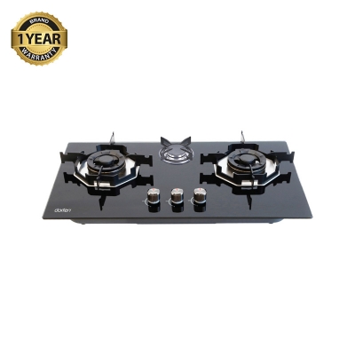 Picture of DORFEN Glass Gas Stove with 3-Burners - 31x18