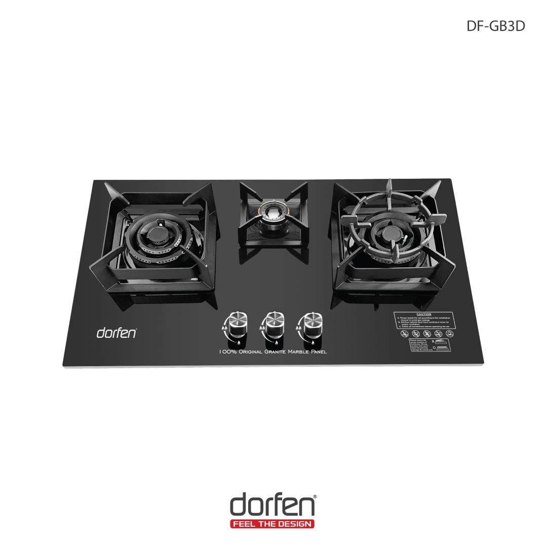 Picture of DORFEN Marble Gas Stove with 2-Burners - 30x17