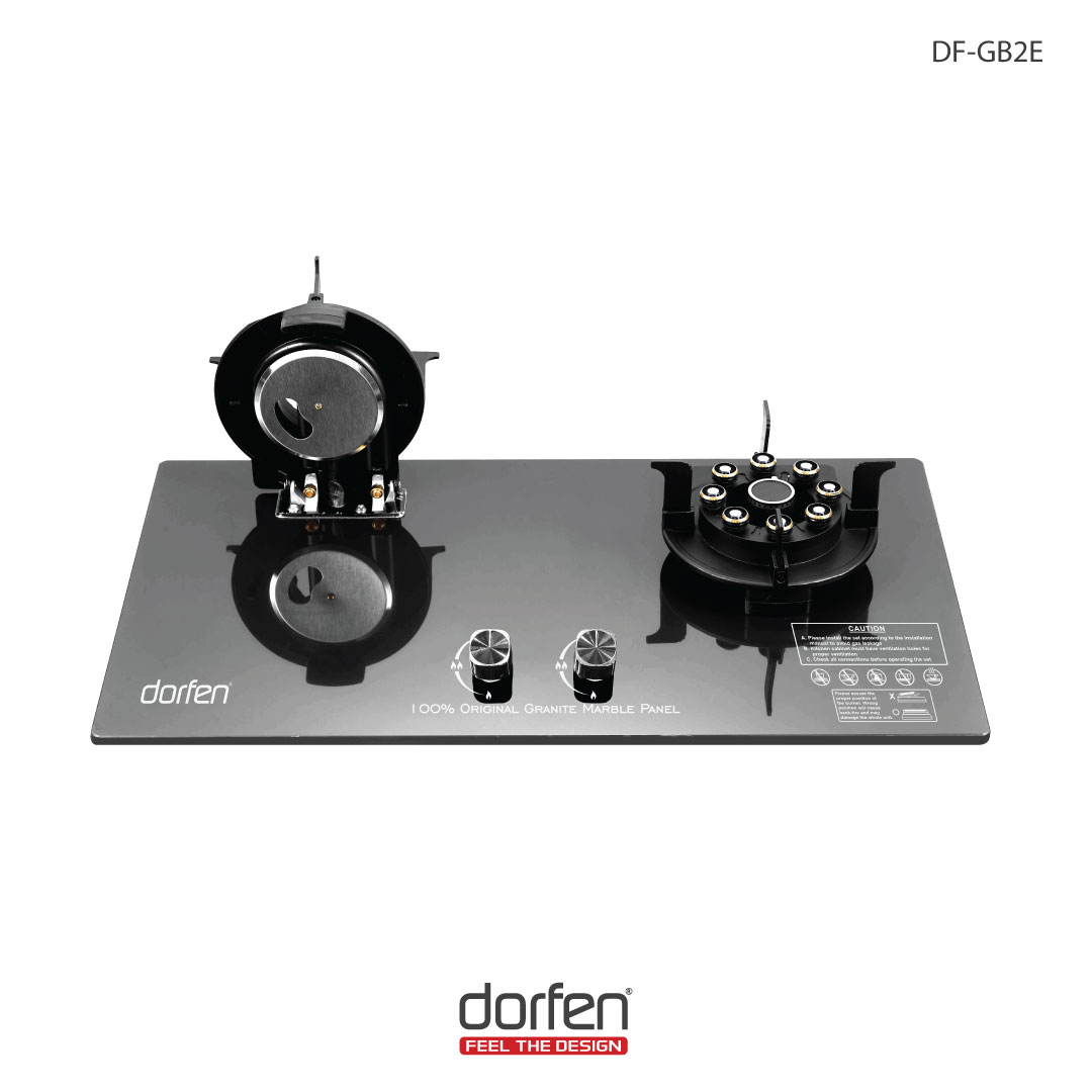 Picture of DORFEN Marble Gas Stove with 2-Burners (Foldable) - 30x18