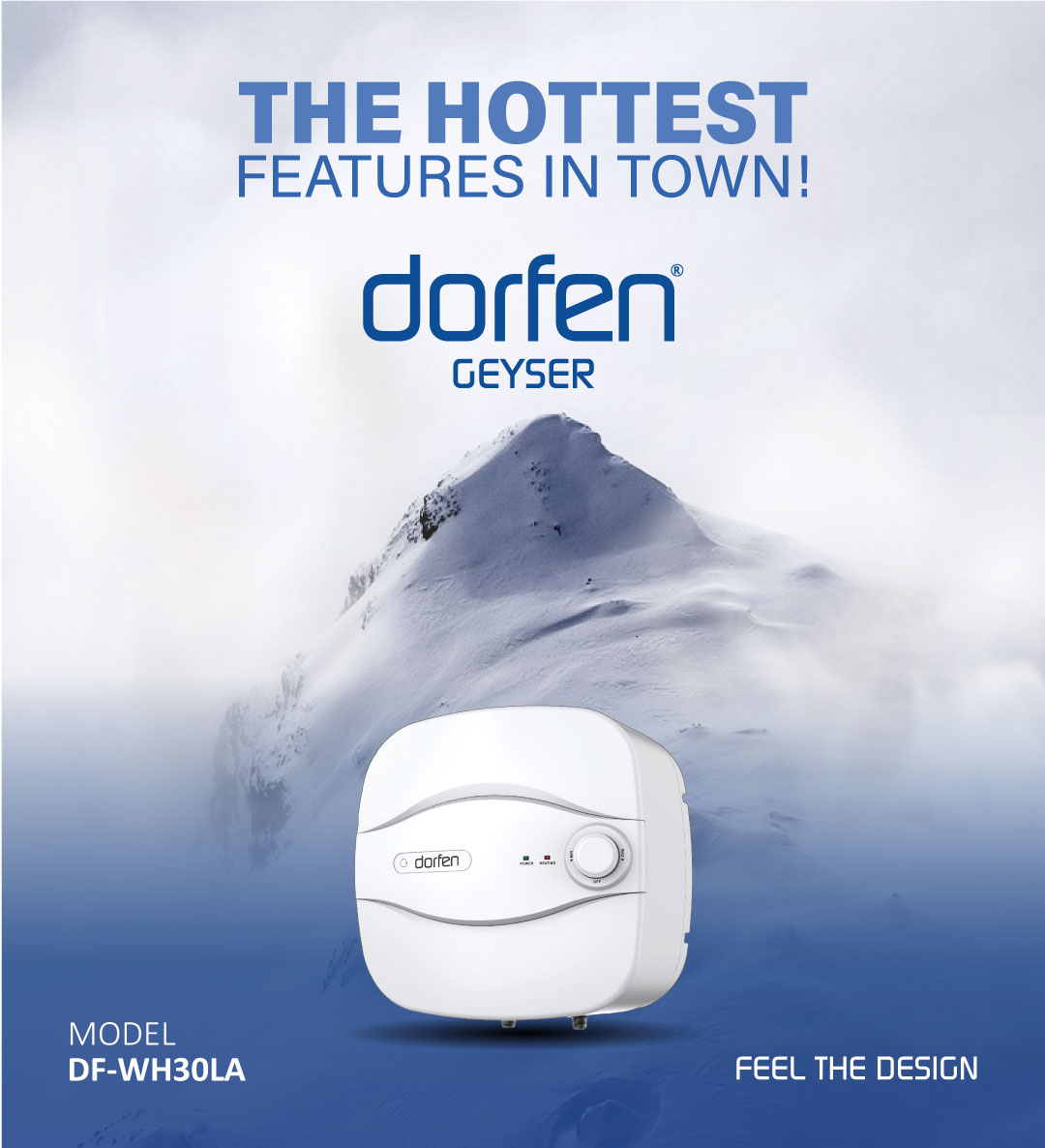Picture of DORFEN Storage Electric Water Heater 30 Liters - 18x18x15