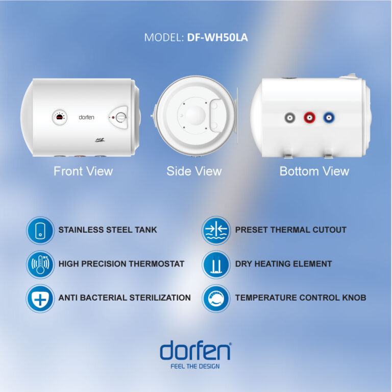 Picture of DORFEN Storage Electric Water Heater 50 Liters - 16.5x25