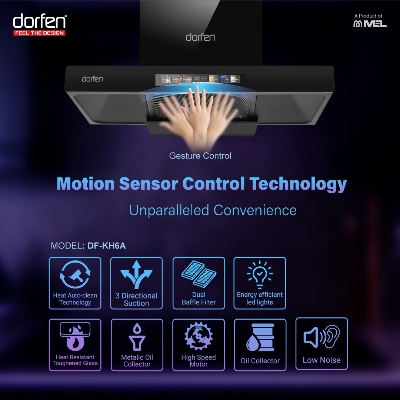 Picture of DORFEN Smart T-Shape Smart Kitchen Hood 30" - 30