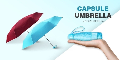 Picture of Capsule Umbrella – ঝড়-বৃষ্টিতে সুরক্ষিত | MNK SHOP (Brown)