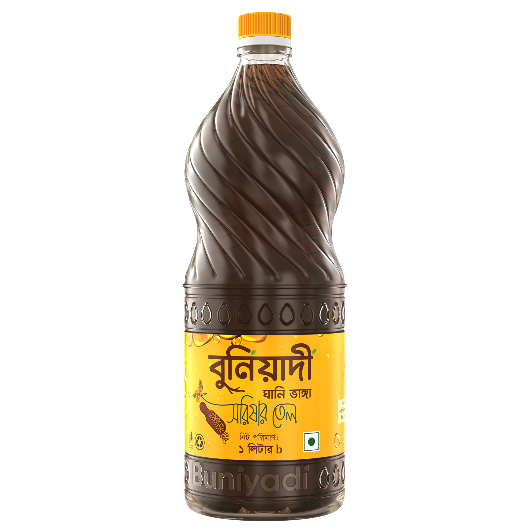 Picture of Buniyadi Mustard Oil Ghani Bhanga 1 Liter