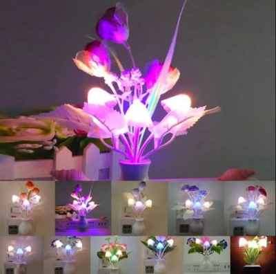 Picture of Decor Light with Green Flower Head | MNK SHOP (Red)
