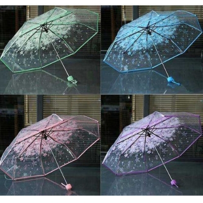 Picture of Durable Transparent Umbrella with Strong Frame | MNK SHOP (Purple)