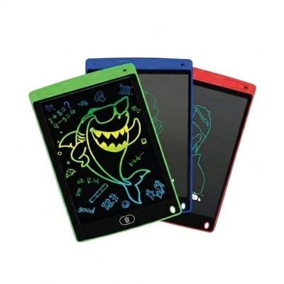 Picture of New 12" Multicolor Lcd Writting Tab for kids, Office Writing Board, Digital Drawing Pad, Erasable E-writer, Digital Drawing