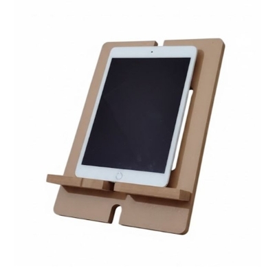 Picture of Desktop Bamboo ipad Stand Charging Tablet Stand Base Practical Wooden Lazy Person Stand Wooden Desk Business Card Holder Stand Display Holders for Desktop Business Cards Stand Tablet stand holder