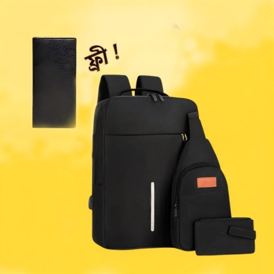 Picture of Fashionable College, School, Varsity Bag For Boys And Girls Waterproof